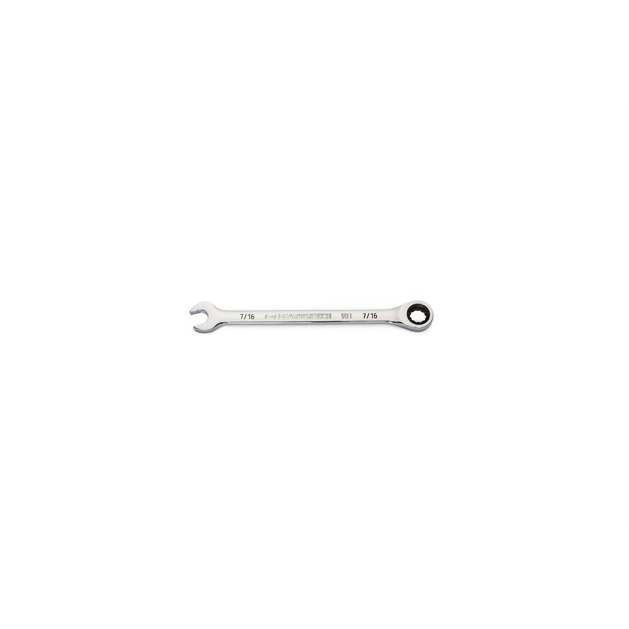 GearWrench 7/16in. 90T 12-Point Combination Ratchet Wrench, Model# KDT86944